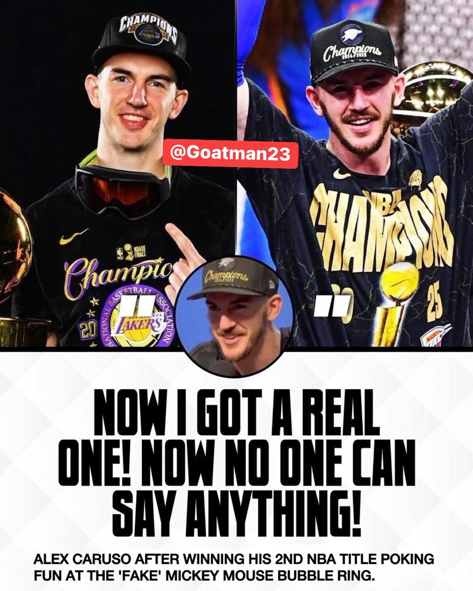 Goatmanx23's tweet image. LMAOO you know that Mickey Mouse ring is no good when the players that won it call it out. The only people who consider it a legit ring are LeBron fans 😅😅