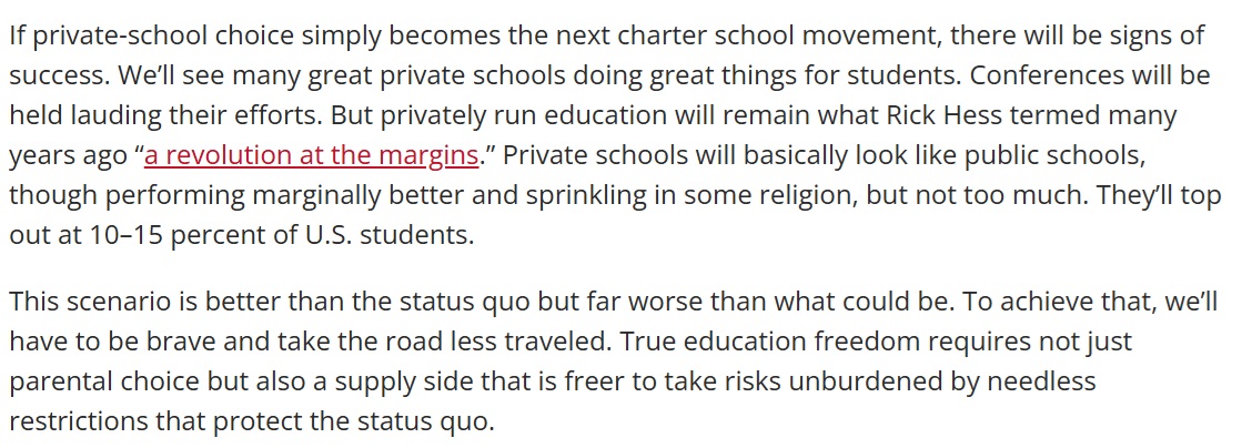 Mike McShane (@mq_mcshane) on Twitter photo Over at <a href="/EducationNext/">Education Next</a>, <a href="/RobertEnlow/">Robert Enlow</a> and I offer two paths forward for educational choice.
(link in next tweet) Over at <a href="/EducationNext/">Education Next</a>, <a href="/RobertEnlow/">Robert Enlow</a> and I offer two paths forward for educational choice.
(link in next tweet)