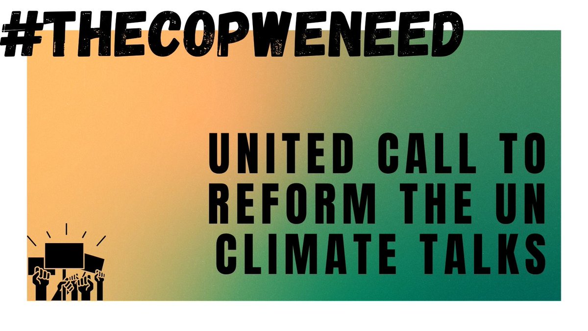 ciel_tweets's tweet photo. 🚨 Don’t miss this historic moment to #FixTheUNFCCC

📣 TODAY at #SB62: 200+ orgs unveil bold reforms for the UN Climate Talks 

⏰ 4:30 PM CEST |🔴 Livestream: https://t.co/HyQjghE1mq

After 30 years of negotiations, civil society is raising the stakes. 

#ClimateJustice https://t.co/V9AHMWUCNf