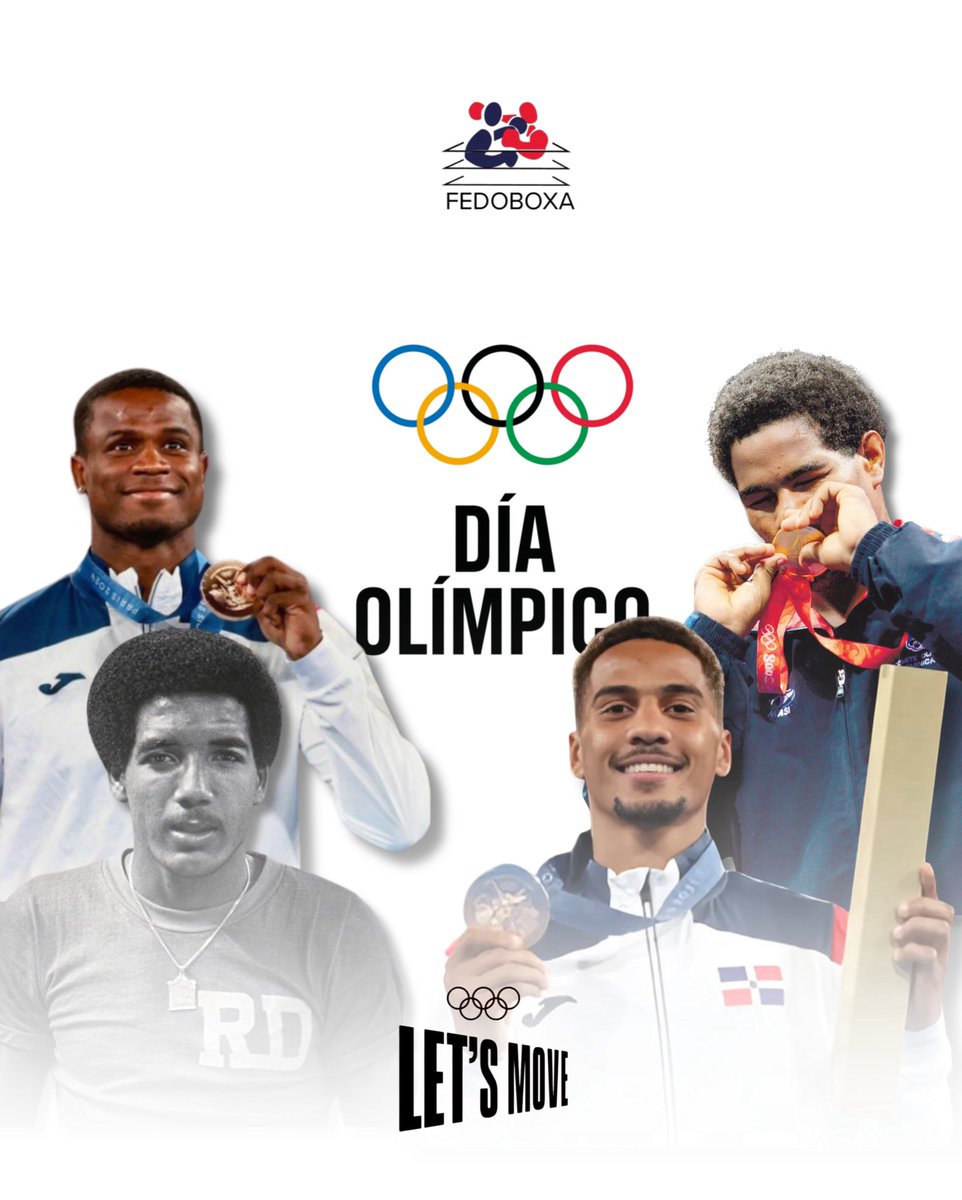 🥊🇩🇴 En el Día Olímpico celebramos no solo el espíritu del deporte, sino también el orgullo de nuestras medallas olímpicas en boxeo.

¡Gracias a nuestros guerreros del ring por poner en alto la bandera dominicana con cada golpe de esfuerzo y corazón! 

#Fedoboxa