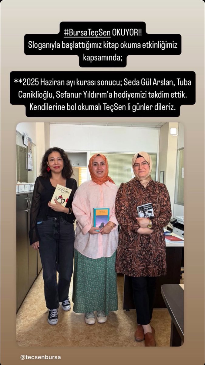 Teç-Sen Bursa Şubesi (@bursatecsen) on Twitter photo #BursaTeçSenOkuyor Kitap okumaya, okutmaya devam ediyoruz!! <a href="/tecsen/">TEÇ-SEN - Tüm Eğitim Çalışanları Sendikası</a> #BursaTeçSenOkuyor Kitap okumaya, okutmaya devam ediyoruz!! <a href="/tecsen/">TEÇ-SEN - Tüm Eğitim Çalışanları Sendikası</a>