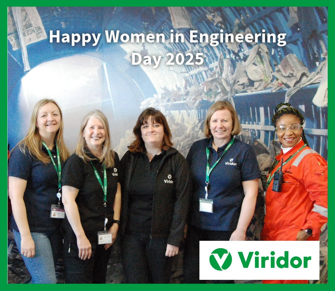 ViridorUK's tweet photo. Today we’re celebrating women in engineering as part of  International Women in Engineering Day (#INWED25 )! 
The energy, talent and determination that women engineers bring to the job every day is driving real change – not just at Viridor, but across the whole industry. #STEM https://t.co/jvOtOsjpTo