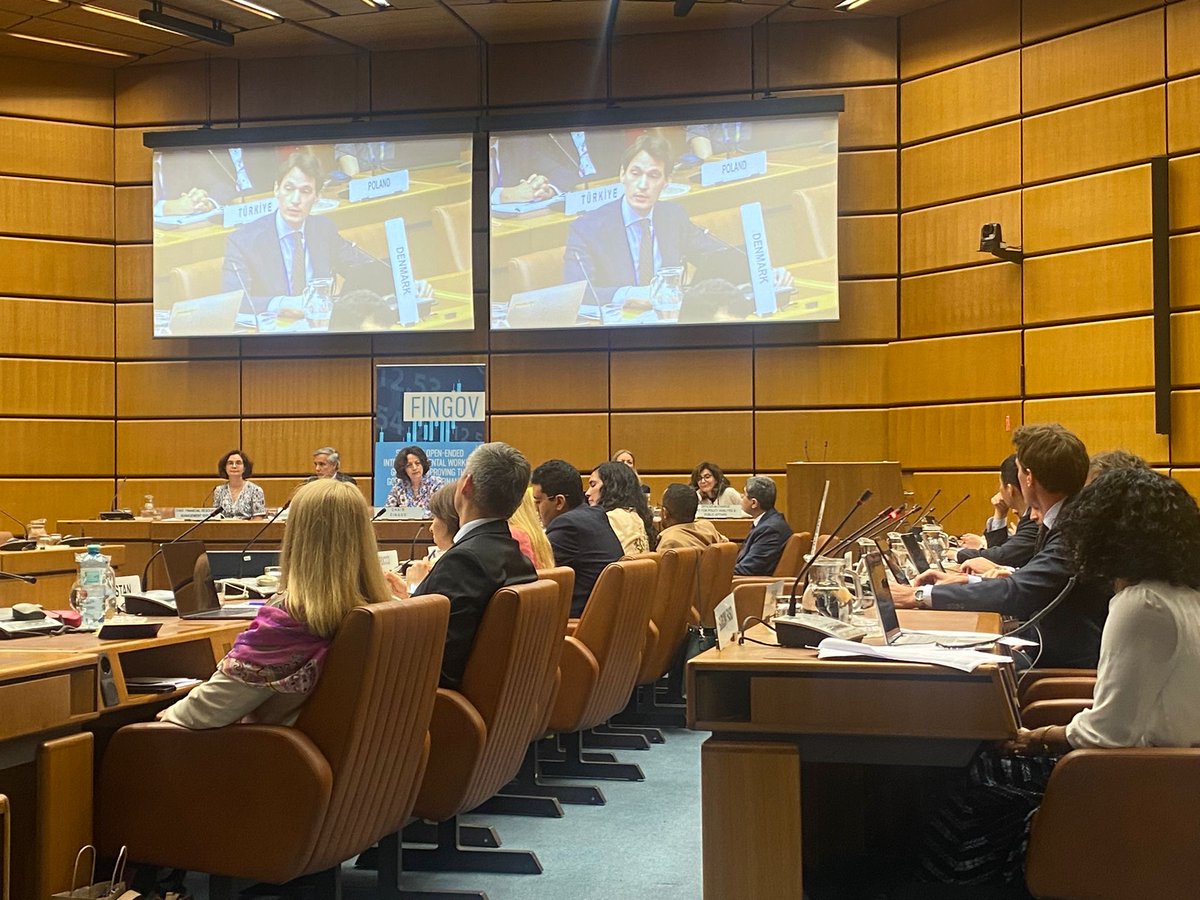 🇩🇰 was pleased to deliver a statement on behalf of the Nordic and Baltic countries at today’s #Fingov meeting, emphasising the importance of continuing the work to ensure #GenderEquality in the <a href="/UNODC/">UN Office on Drugs & Crime</a>. We look forward to our continued cooperation in this important area!
