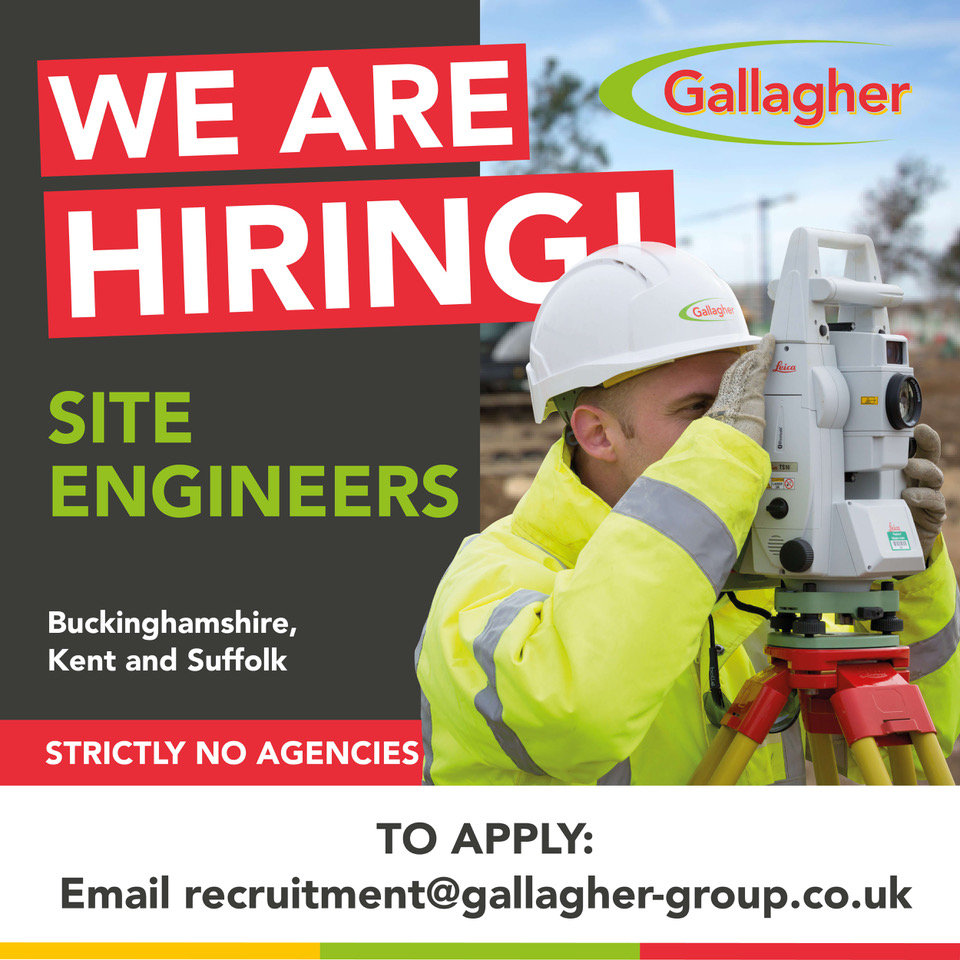 Gallagher Group (@gallagher_team) on Twitter photo ๐ทโโ๏ธ Site Engineers wanted!
Join Gallagher Group on projects across Kent, Suffolk & Bucks.
๐น Leica & GPS work
๐น As-Built surveys
๐น Supportive teams & career growth
โ
Competitive day rates
๐ฉ Apply: gallagher-group.co.uk/site-engineers/
#NowHiring #EngineeringJobs #GallagherGroup ๐ทโโ๏ธ Site Engineers wanted!
Join Gallagher Group on projects across Kent, Suffolk & Bucks.
๐น Leica & GPS work
๐น As-Built surveys
๐น Supportive teams & career growth
โ
Competitive day rates
๐ฉ Apply: gallagher-group.co.uk/site-engineers/
#NowHiring #EngineeringJobs #GallagherGroup