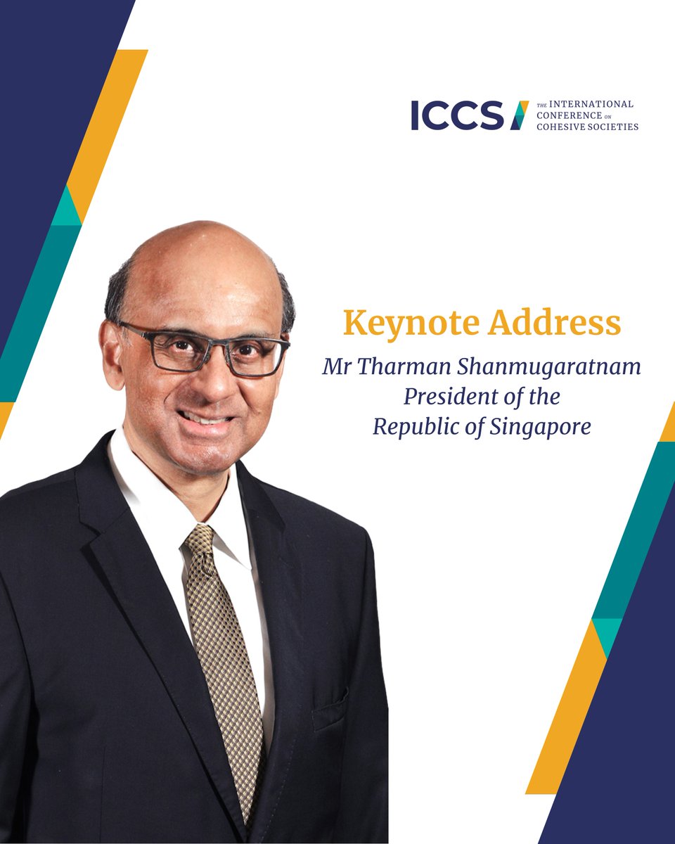 HAPPENING SOON:

Mr Tharman Shanmugaratnam, President of the Republic of Singapore, will be giving the Opening Address at #ICCS2025.

Tune in to the ICCS YouTube channel for Mr <a href="/Tharman_S/">Tharman Shanmugaratnam</a>'s speech - go.gov.sg/iccs-livestream!

#CohesiveSocieties #ResilientFutures #ICCSSG #ICCS2025