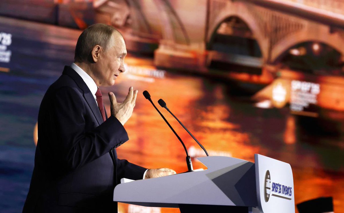 rusembitaly's tweet image. #SPIEF2025
💬Il presidente #Putin:
L'espansione della #NATO verso est, senza tenere conto degli interessi legittimi della Federazione Russa, sono dei residui della vecchia, per non dire antica, politica neocoloniale.
🔗facebook.com/share/p/1J4ifE…