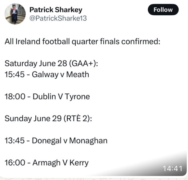 Cormac Ó Cléirigh tweet media