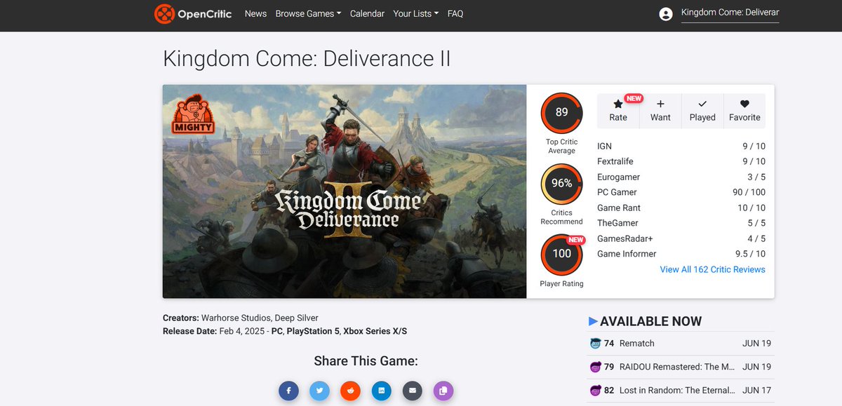 GOTY 2025 race is going to be insane!

Clair Obscur: Expedition 33
Kingdom Come: Deliverance 2
Death Stranding 2
Split Fiction

And still other big games like Donkey Kong Bananza to come which could enter this race!