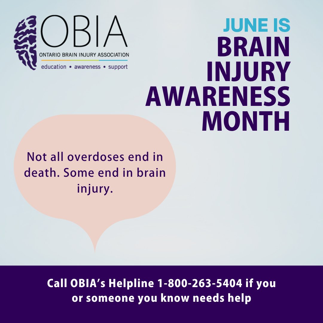 Research suggests that for every one fatality due to overdose, there are approximately 15 non-fatal overdoses, many resulting in hypoxic or anoxic brain injuries. OBIA is calling for:
✅ Routine screening
✅ Training for frontline workers
✅ Trauma-informed care
#BIAM2025