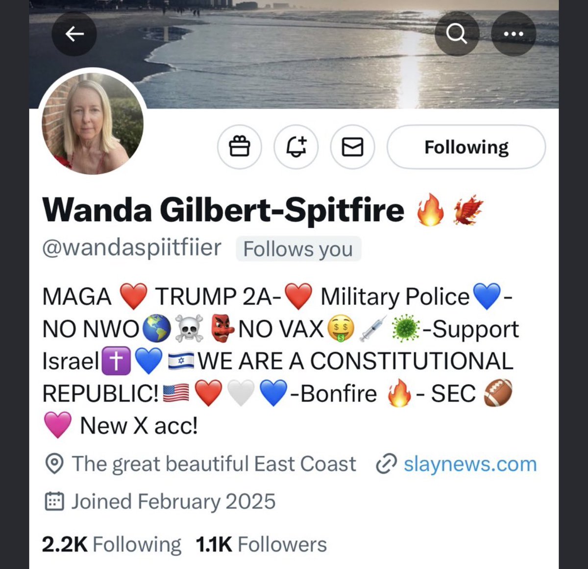 Wanda Gilbert๐ฅ (@gilbertwanda) on Twitter photo ATTENTION PATRIOTS! Please REPORT IMPOSTER <a href="/wandaspiitfiier/">Wanda Gilbert-Spitfire ๐ฅ๐ฆโ๐ฅ</a> ๐บ๐บ๐บ๐คฎ๐คฎ๐คฎ! Southern Girl Would Greatly APPRECIATE it ! THANKS โบ๏ธ EVERYONE โค๏ธ๐ค๐๐ช๐ฑโโ๏ธ๐ ATTENTION PATRIOTS! Please REPORT IMPOSTER <a href="/wandaspiitfiier/">Wanda Gilbert-Spitfire ๐ฅ๐ฆโ๐ฅ</a> ๐บ๐บ๐บ๐คฎ๐คฎ๐คฎ! Southern Girl Would Greatly APPRECIATE it ! THANKS โบ๏ธ EVERYONE โค๏ธ๐ค๐๐ช๐ฑโโ๏ธ๐