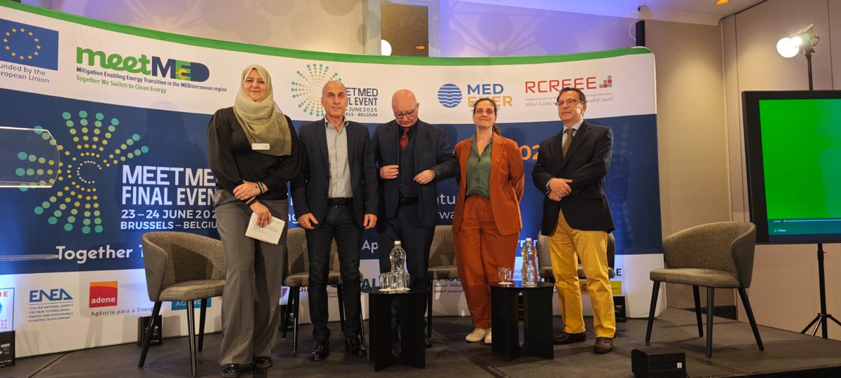 ENEAOfficial's tweet photo. Giorgio Graditi, DG ENEA e Presidente di #MEDENER, ha partecipato all'evento finale del progetto #meetMED, che segna il culmine di quattro anni di lavoro innovativo volto a promuovere misure di #efficienzaenergetica negli edifici e negli elettrodomestici in otto paesi beneficiari https://t.co/gWRxyqLJya