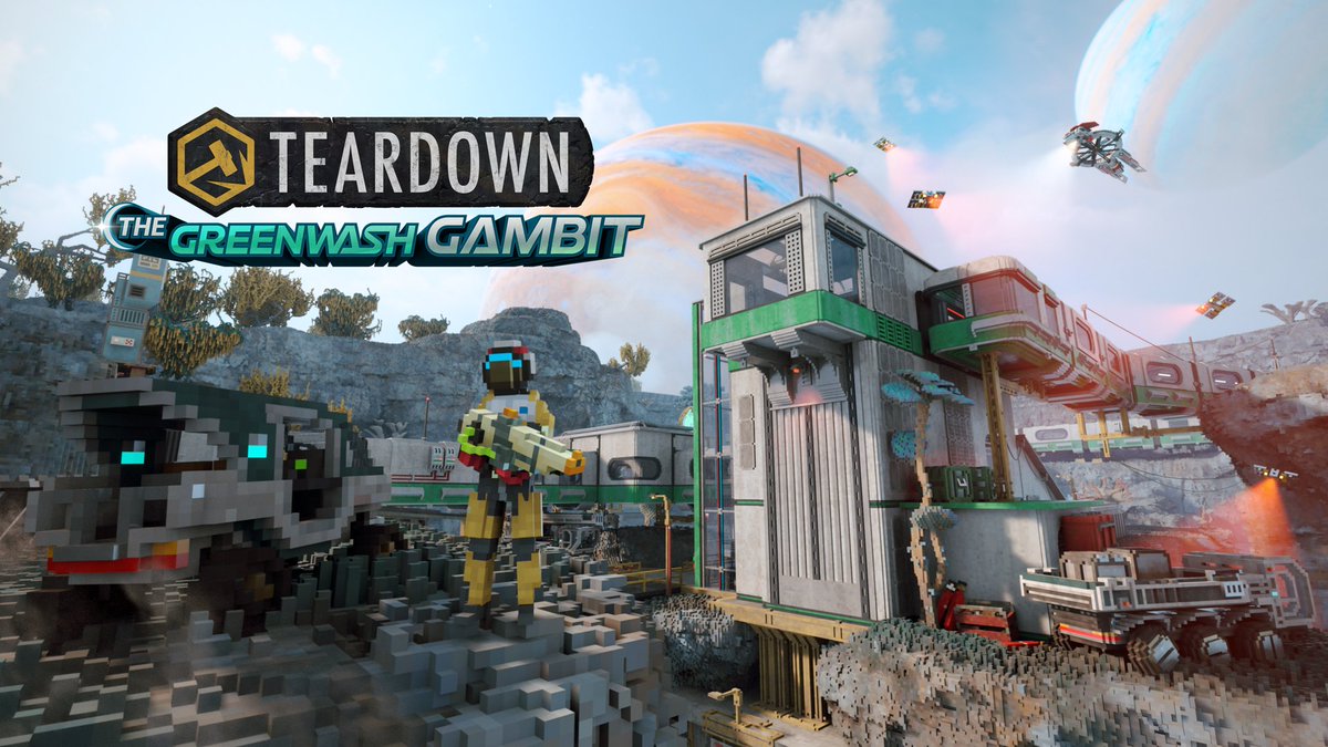 🛰️ The countdown is on!
The Greenwash Gambit drops tomorrow, June 24th @ 2PM CEST. Suit up on PS5, Xbox Series X|S &amp; PC. Zero-G chaos is nearly here! 🛸 🪐