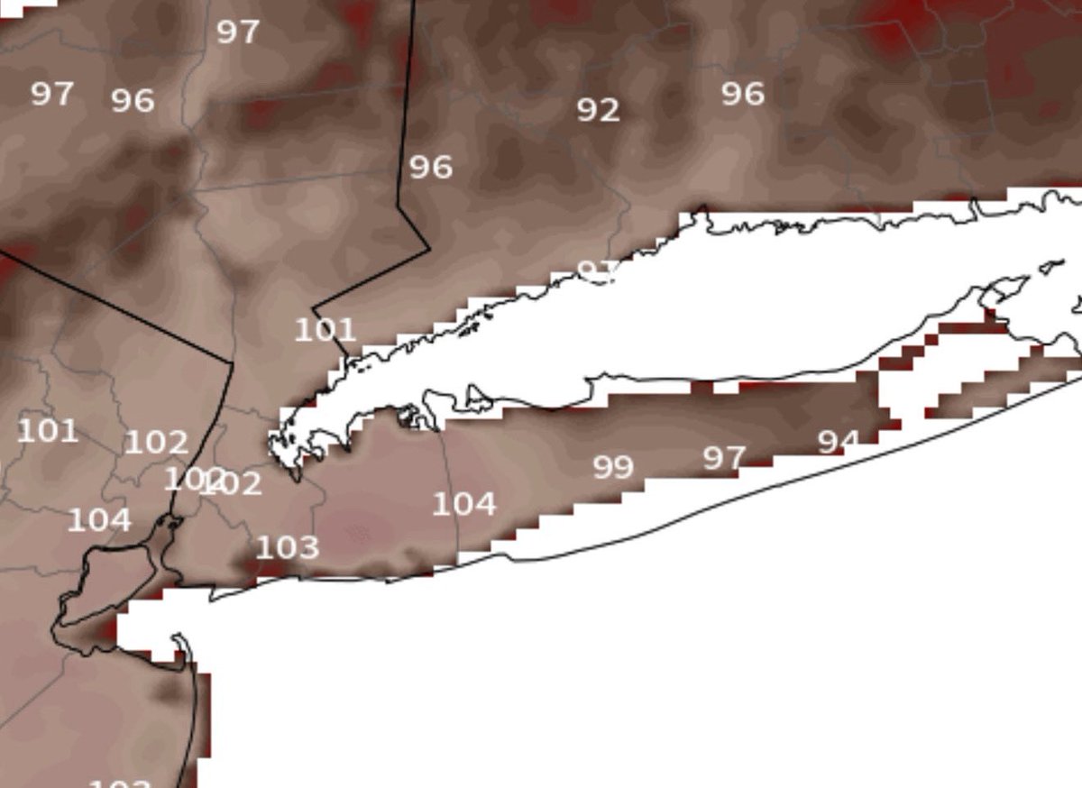 Heat index as of 9:30 AM. 

🥵 Woof