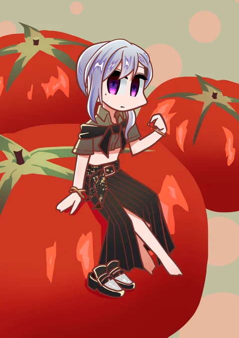 【ファンアート】夏服副会長です。二枚です。 #でろあーと