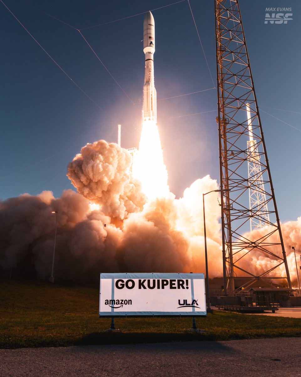 Max Evans (@_mgde_) on Twitter photo <a href="/ulalaunch/">ULA</a>'s Mighty Atlas V rocket ascends with vigor from the grounds of SLC-41, having carried the second operational batch of 27 satellites for Amazon's <a href="/ProjectKuiper/">Project Kuiper</a> earlier this morning.
Second launch of the day and it's not even 10am yet 🤙
📸 - <a href="/NASASpaceflight/">NSF - NASASpaceflight.com</a>
📺 - <a href="/ulalaunch/">ULA</a>'s Mighty Atlas V rocket ascends with vigor from the grounds of SLC-41, having carried the second operational batch of 27 satellites for Amazon's <a href="/ProjectKuiper/">Project Kuiper</a> earlier this morning.
Second launch of the day and it's not even 10am yet 🤙
📸 - <a href="/NASASpaceflight/">NSF - NASASpaceflight.com</a>
📺 -