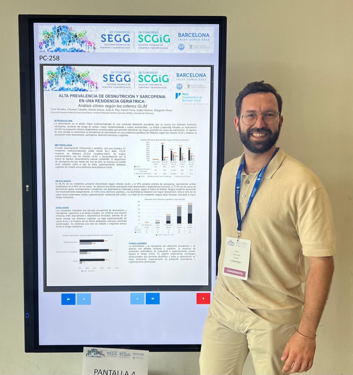 🗣️ Comptam amb professionals amb gran experiència. Un dels nostres metges geriatres ho ha demostrat al Congrés de Geriatria amb un estudi sobre estratègies específiques per a llarga estada.

👉🏻 Apostam per una geriatria ètica, aplicada i transformadora.

#Geriatria #IMAS