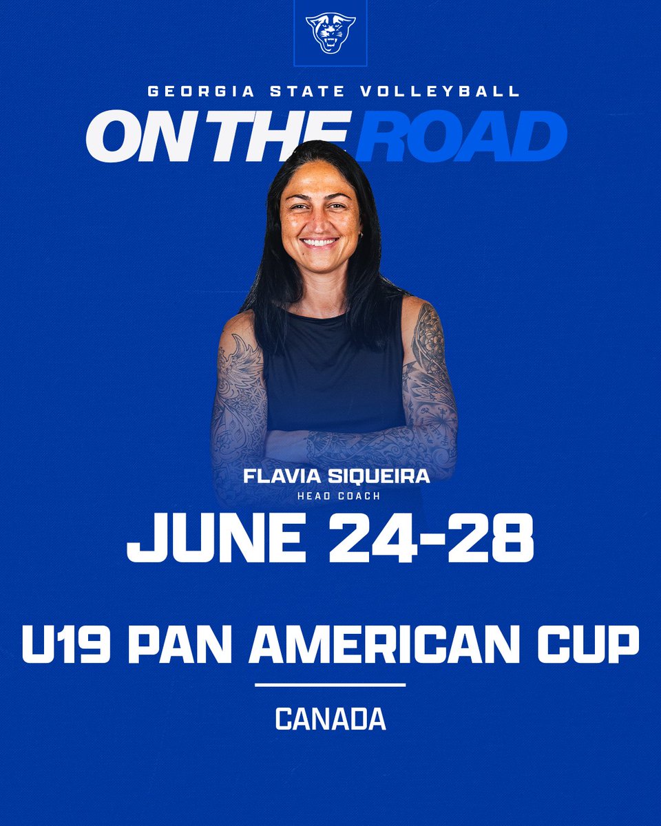 GSU_CourtVB's tweet image. Coach Flavia Siqueira goes international on her search for fresh talent!
#LightItBlue | #TheStateWay