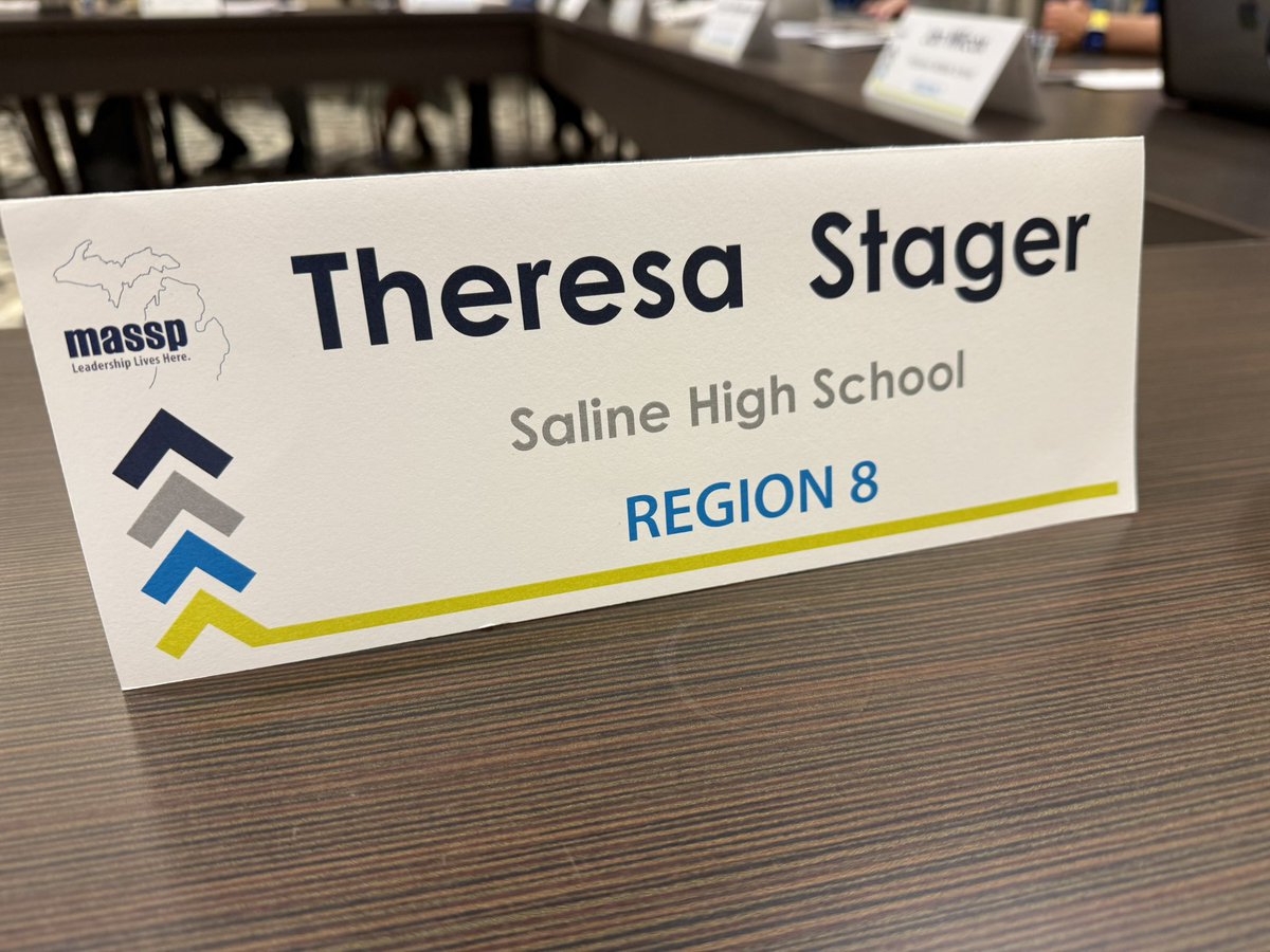 TheresaStager's tweet photo. Representing @SalineHS and #Region8 at @massp #EdCon25 as the Region 8 Representative. Best PD of the year! https://t.co/sZAzgwNzeY