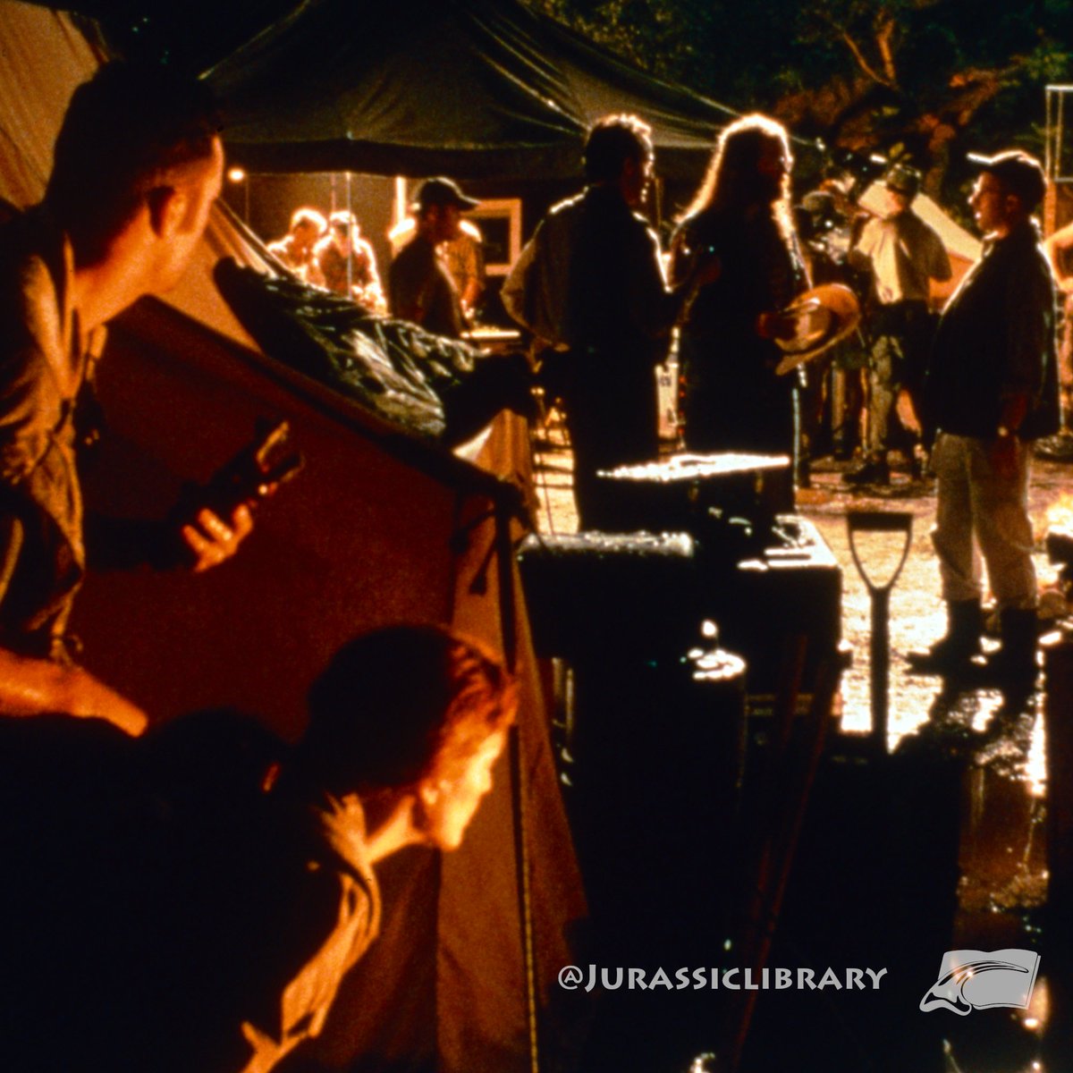 Check out this RARE publicity shot of the Deleted Scene where Nick Van Owen and Sarah Harding are sneaking around the InGen Raider's Camp from The Lost World Jurassic Park!

If you own any JP related Slides, please reach out!! We would be interested in scanning it for free!
