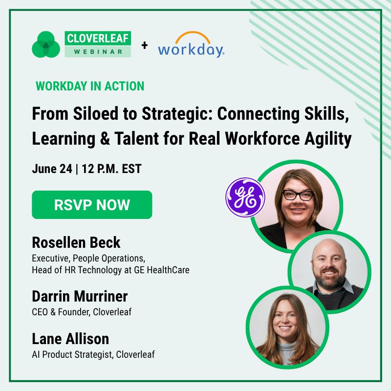Join us live to see how leaders are turning insight into action without overhauling their systems.

We’ll show how Workday + Cloverleaf can help yo map behavior data to real business needs.

👉 cloverleaf.me/resource/workd…

#workday #peopledevelopment #hrtech