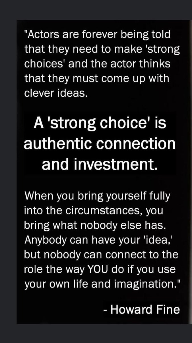 HowardLFine's tweet image. #actingclass