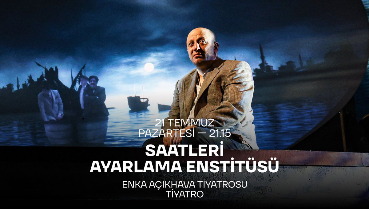 Saatleri Ayarlama Enstitüsü, Serdar Biliş’in çağdaş  uyarlamasıyla ENKA Açıkhava Tiyatrosu’nda! 

Serkan Keskin’den oyunculuk performansı, Tuluğ Tırpan’dan özgün müzikler ile unutulmaz bir sahne deneyimi için biletler Biletix’te. 

 Medya Sponsoru Karnaval &amp; Joy FM