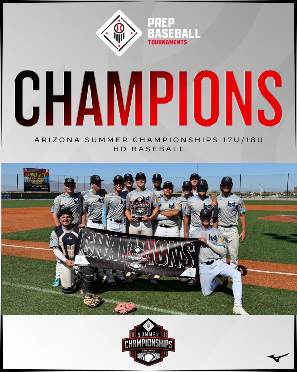 Prep Baseball Tournaments (@pbrtournaments) on Twitter photo Congratulations to the Champs🏆 of the PBT Arizona Summer Championships!
🏆14U: Southern AZ Baseball Academy
🏆15U: Hit Dogs Academy
🏆16U: Sandlot AZ
🏆17U/18U: HD Baseball
<a href="/PrepBaseballAZ/">Prep Baseball Arizona</a> Congratulations to the Champs🏆 of the PBT Arizona Summer Championships!
🏆14U: Southern AZ Baseball Academy
🏆15U: Hit Dogs Academy
🏆16U: Sandlot AZ
🏆17U/18U: HD Baseball
<a href="/PrepBaseballAZ/">Prep Baseball Arizona</a>