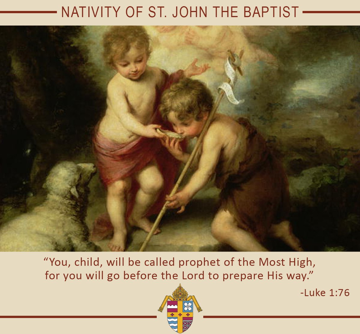 Today we celebrate the Nativity of John the Baptist, whose ministry prepared the faithful for the coming of Christ.