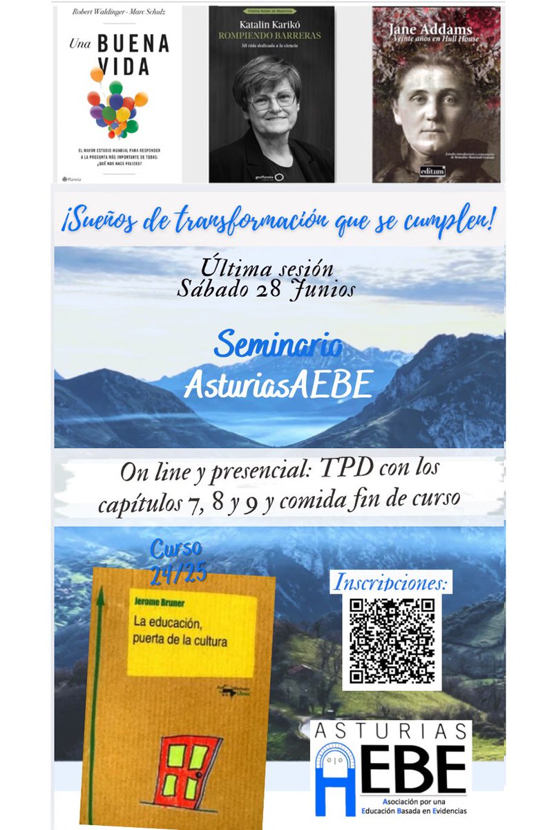 Asturias AEBE (@asturiasaebe) on Twitter photo Este sábado 28, última sesión del Seminario de <a href="/AsturiasAEBE/">Asturias AEBE</a>: Tertulia Dialógica, elección de la lectura de verano y comida fin de curso.
Si te animas a venir: forms.gle/5a8LK3DZiQ9P7i… Este sábado 28, última sesión del Seminario de <a href="/AsturiasAEBE/">Asturias AEBE</a>: Tertulia Dialógica, elección de la lectura de verano y comida fin de curso.
Si te animas a venir: forms.gle/5a8LK3DZiQ9P7i…