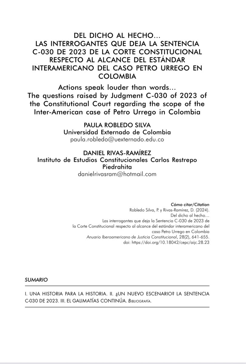 Anuario Iberoamericano de Justicia Constitucional tweet media