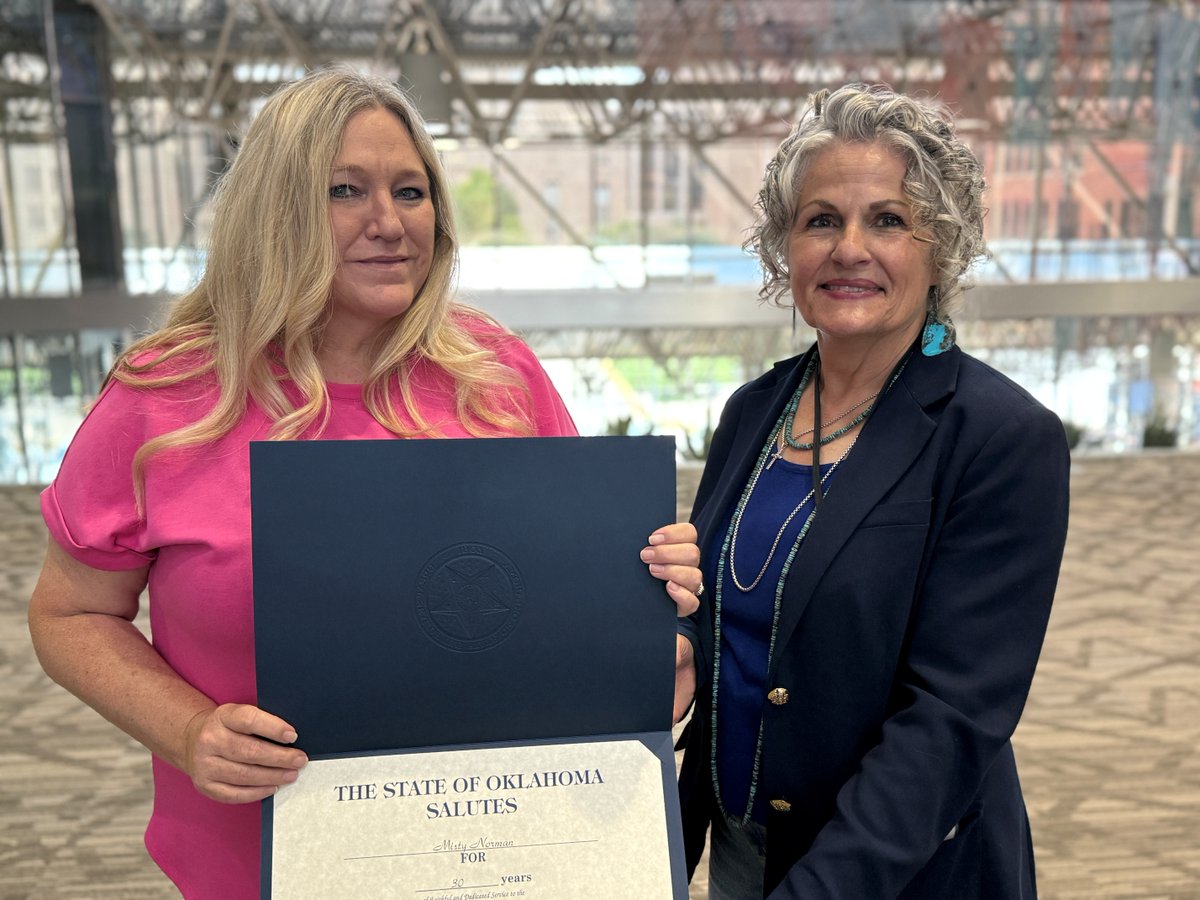 On this #PublicServiceDay, we proudly recognize Misty Norman for 30 years of dedicated service with the OK County DA’s Office. A champion for victims, Misty has supported countless people through her work in Victims Compensation. Thank you, Misty!

#PublicServant #OKCountyDA