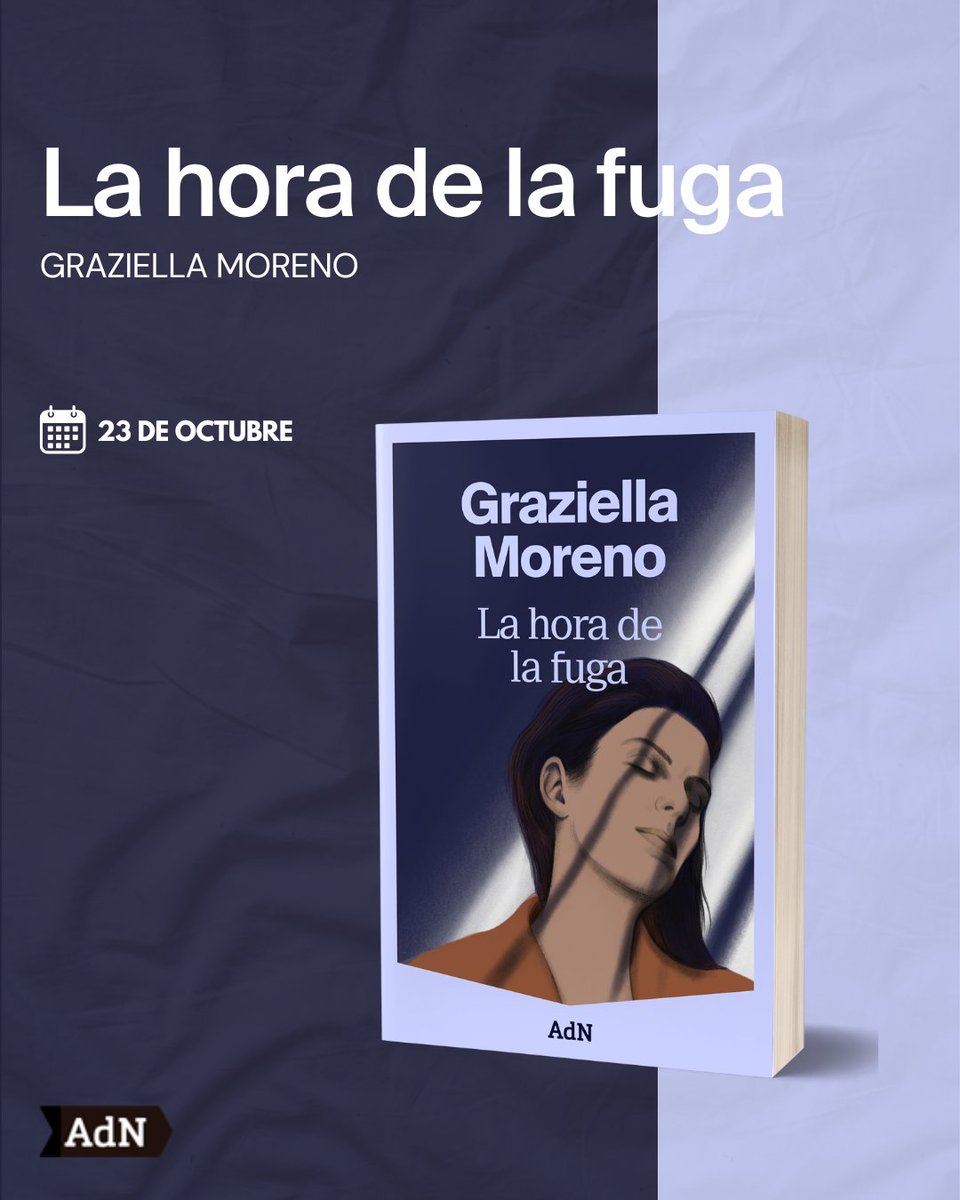 DÉCIMA NOVEDAD: ⏳LA HORA DE LA FUGA⏳
El maratón se acerca al final con una novela cargada de tensión, heridas y secretos.
 «La hora de la fuga», de Graziella Moreno, llega a librerías el 23 de octubre de 2025.