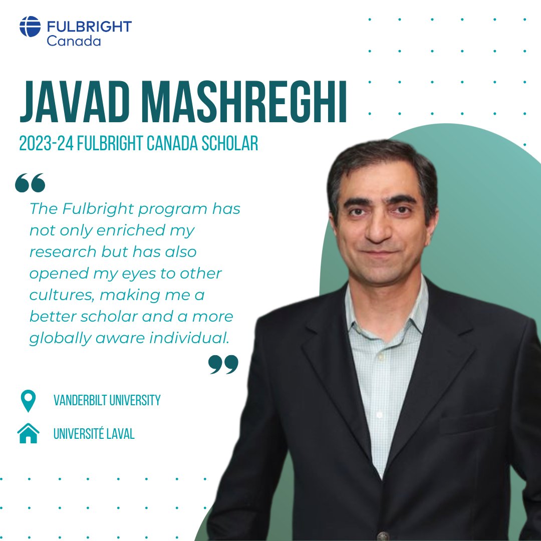 🌐 "My Fulbright experience has been transformative—unparalleled academic opportunities, cultural exchange, and a warm scholarly community", Dr. Javad Mashreghi, 2023–24 Fulbright Canada Scholar

Learn more and apply to the Canadian Scholars Program:
fulbright.ca/programs/canad…