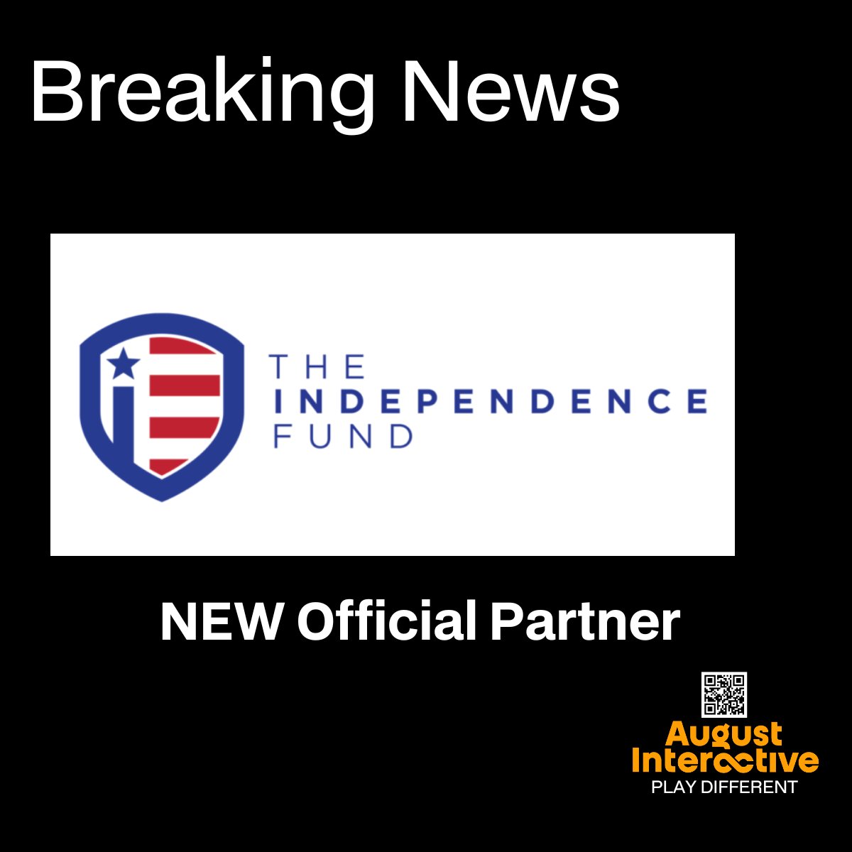 🎮🤝 We’re proud to partner with <a href="/IndyFund/">The Independence Fund</a>! Together, we’ll raise awareness, create digital experiences, and host events to empower America’s heroes.

#Veterans #GamingForGood #SupportOurHeroes #AugustInteractive #IndependenceFund