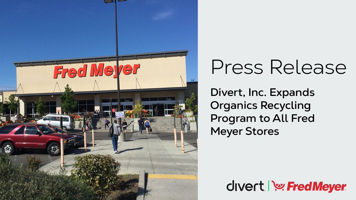 Divert (@divertinc) on Twitter photo Today Divert and <a href="/Fred_Meyer/">Fred Meyer</a> Stores announce expansion of our organics recycling program to support the entire Fred Meyer store footprint across the Pacific Northwest. Read the full release: divertinc.com/divert-expands… Today Divert and <a href="/Fred_Meyer/">Fred Meyer</a> Stores announce expansion of our organics recycling program to support the entire Fred Meyer store footprint across the Pacific Northwest. Read the full release: divertinc.com/divert-expands…