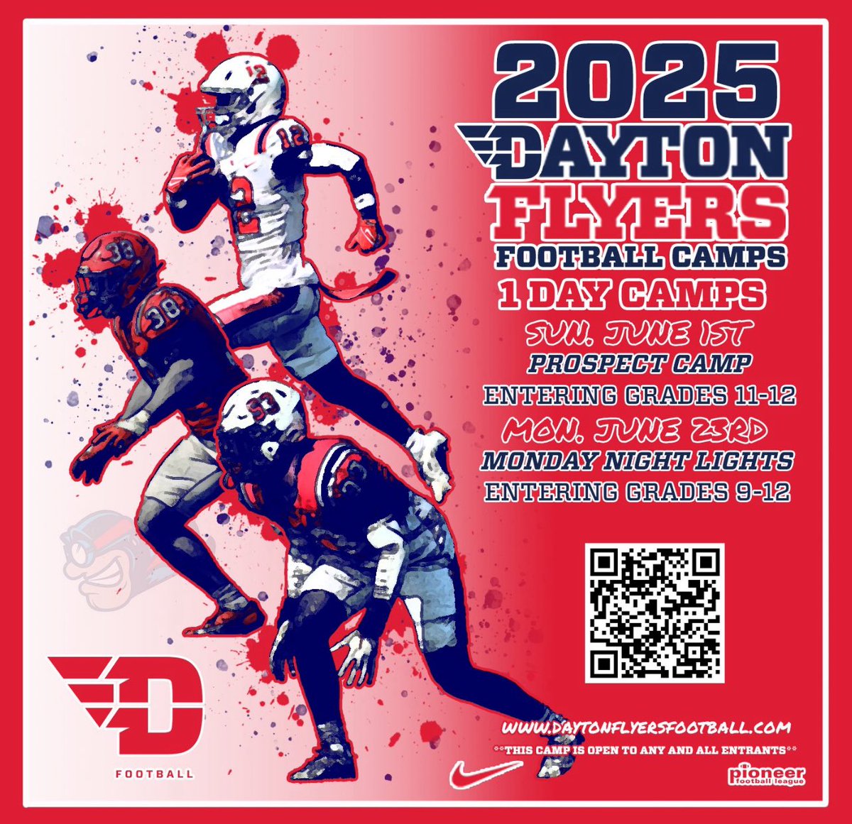 Excited to compete at <a href="/DaytonFootball/">Dayton Football</a> camp tonight! 
<a href="/John_bowes_/">John Bowes</a> <a href="/CoachFlaherty4/">Ted Flaherty</a>
