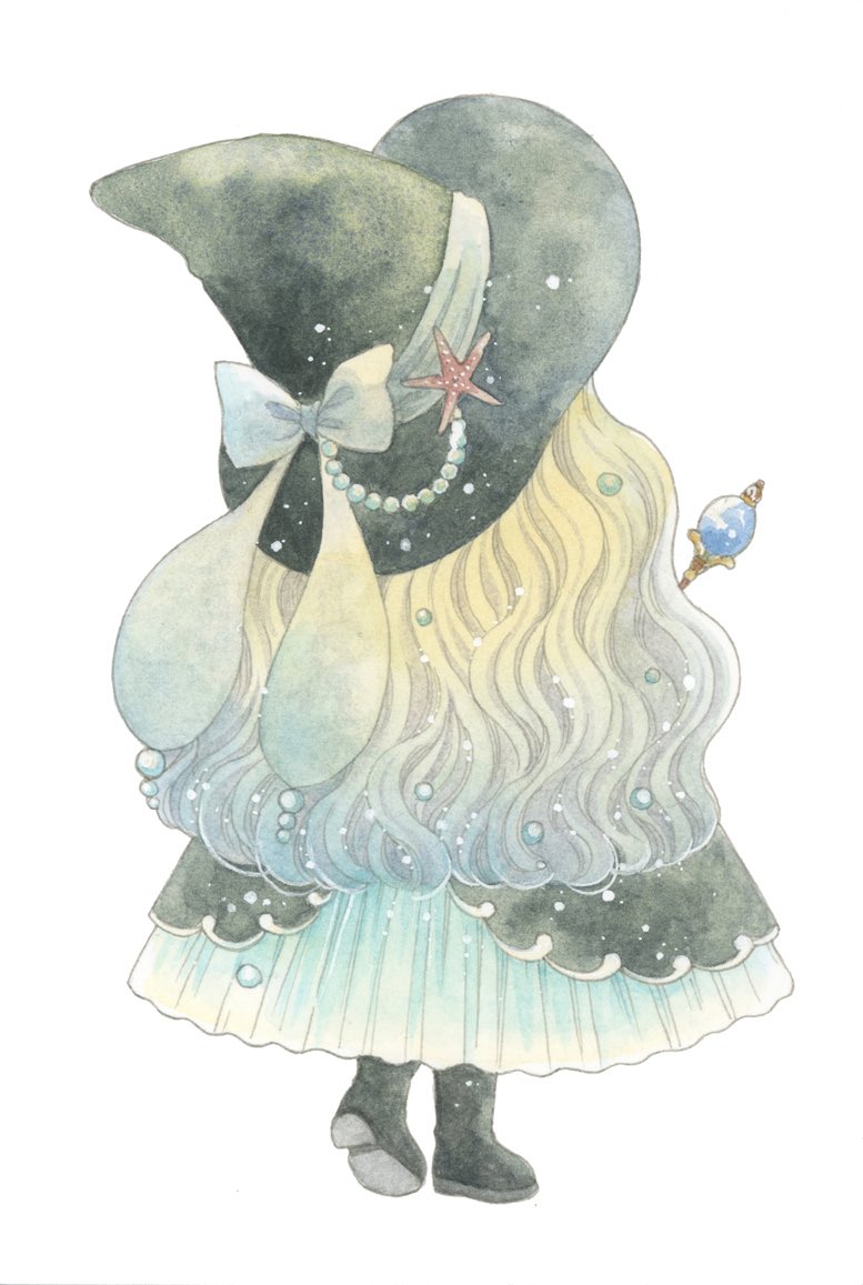 「Spellの小噺 海の魔女 (こちらは非売です)」|神谷かおり🌸ドローイングモール🌸羽根としっぽ展🌸アリス展🌸コミティアのイラスト