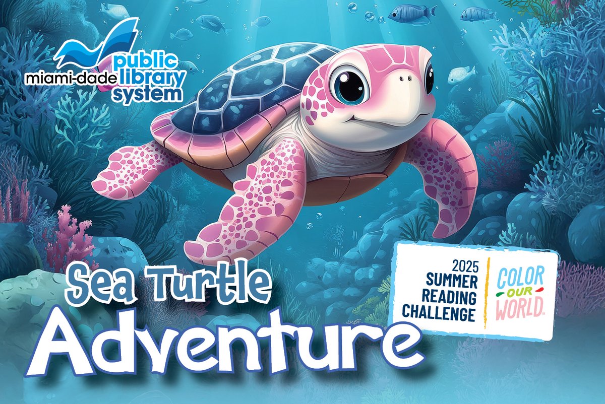 Discover what sea turtles eat, why they come to our shores and where they are found, plus touch real sea turtle artifacts, during Sea Turtle Adventure this Thursday, June 26 at 4:30 p.m. at the Virrick Park Branch Library. spr.ly/60114RSEJ