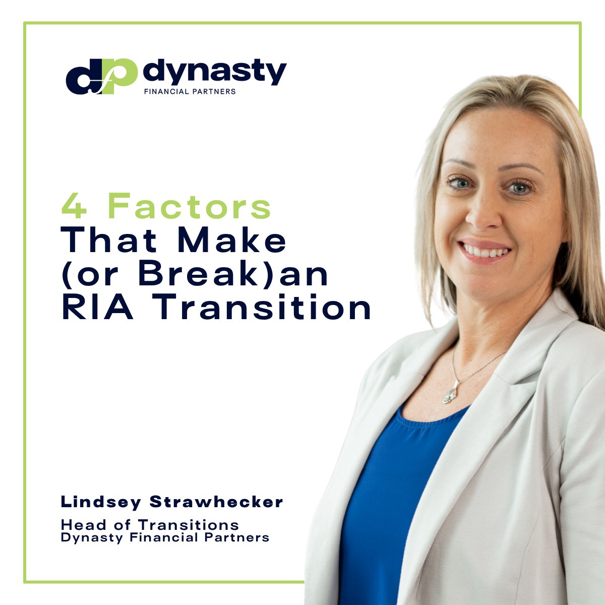 Lindsey Strawhecker, Dynasty's Head of Transitions, outlines what it takes to make the leap to independence, including a clear plan, the right infrastructure, steady client communication, and emotional readiness to let go of what no longer fits.
Read More: hubs.ly/Q03s_Vfx0