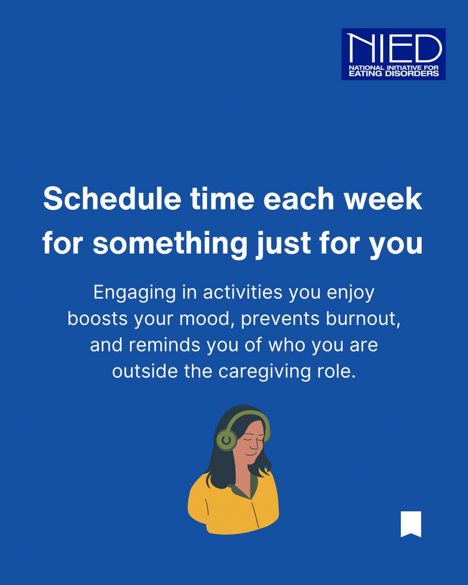 ❤️‍🩹 Caring for someone with an eating disorder is an act of deep love, and it’s easy to forget that your wellbeing matters too. Here are 3 self-care ideas just for you, along with why they matter.

🩷 You can’t pour from an empty cup, so make sure you prioritize your care too.