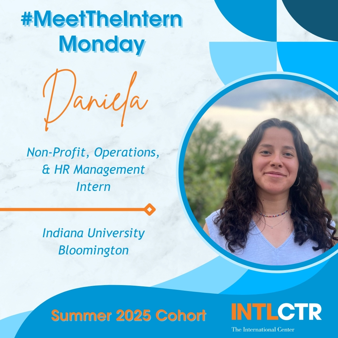 INTLCTR's tweet image. Next up on this #MeetTheInternMonday, please join us in welcoming Daniela Rios-Rojas! She is a rising senior @IndianaUniv!
Click to read about why she chose The #INTLCTR and her bucket list travel destination!