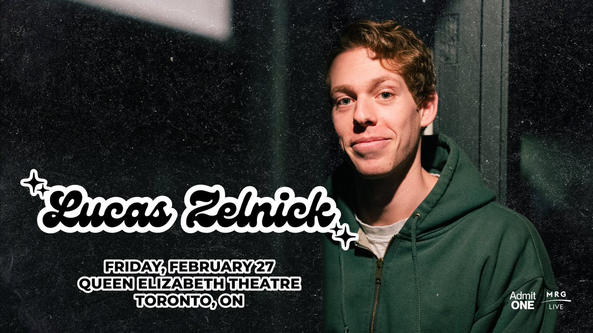 Comedian #LucasZelnick is returning to Toronto next February! 🎤

Head to the link below for a chance to beat the box office and win a pair of tickets before they go on sale!

🔗: bit.ly/4eecpuZ
Presale | 6/25 at 10AM ET, code: MRGLIVE
On Sale | 6/27 at 10AM ET