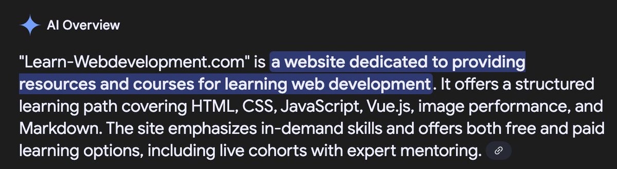 Come on AI, nowhere on my site or anywhere else is "paid" content or "live cohorts" mentioned 🤣