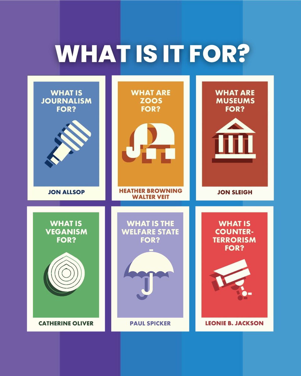 Bristol Uni Press (@brisunipress) on Twitter photo Looking for your next summer read? ☀️
The What Is It For? series takes a bold look at the big ideas and institutions that define our world — from war and animal rights to free speech and counterterrorism.
Find out more: ow.ly/QKZ450W4W6v Looking for your next summer read? ☀️
The What Is It For? series takes a bold look at the big ideas and institutions that define our world — from war and animal rights to free speech and counterterrorism.
Find out more: ow.ly/QKZ450W4W6v