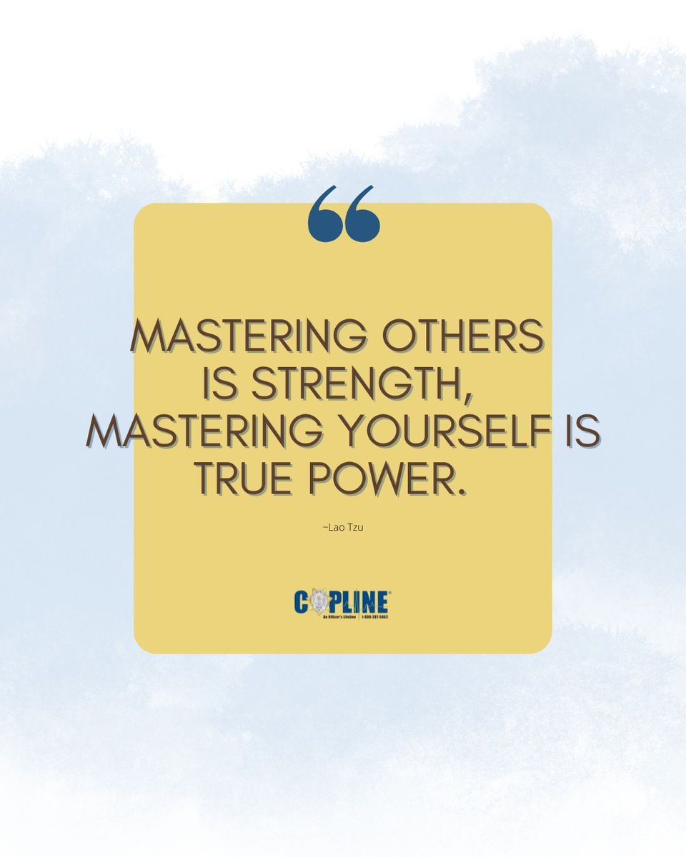 You're trained to protect and serve.The same strength you show for others, you deserve to show for yourself. 
CopLine® is here 24/7 for officers and their families. 100% confidential, staffed by retired officers—no rank, no judgment. Just someone who understands. 

1-800-COPLINE