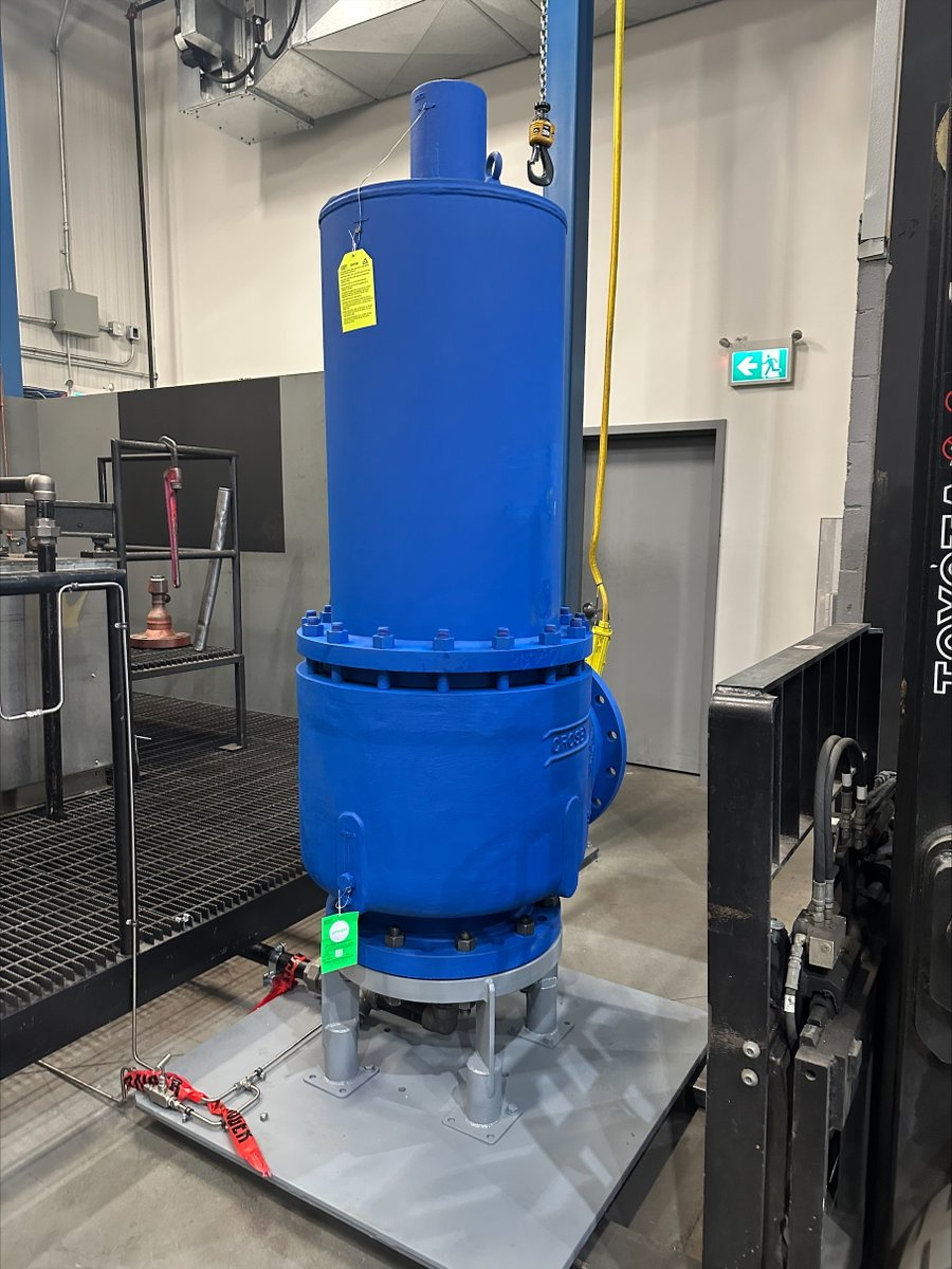 One of the largest AG Crosby™ Z Orifice Relief Valves available from Emerson recently made its way through our Edmonton Centre heading to an Oilsands Facility. These large valves are engineered for dependable overpressure protection in air, gas, vapor, &amp; steam applications.