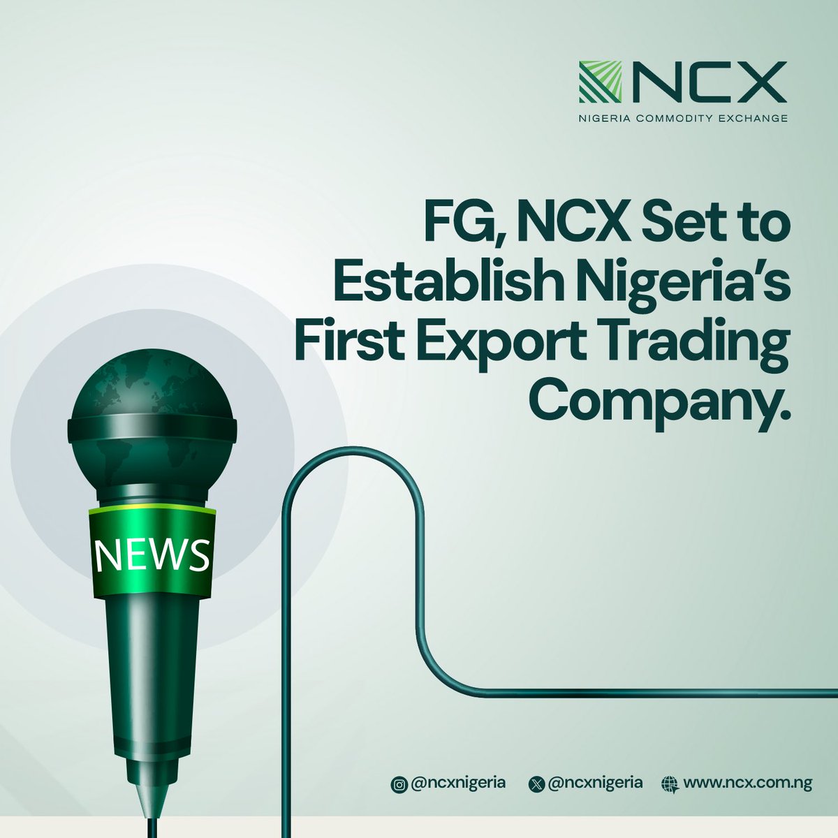 Anthony Atuche, CFA (@aatuche) on Twitter photo In a move to restructure Nigeria’s trade infrastructure and unlock export potential, the <a href="/fmitiofficial/">FMITI Nigeria</a> and the <a href="/ncxnigeria/">Nigeria Commodity Exchange</a> are collaborating with the Africa Trade and Distribution Company (ATDC) to set up Nigeria’s first National Export Trading Company.
thisdaylive.com/2025/06/23/fg-… In a move to restructure Nigeria’s trade infrastructure and unlock export potential, the <a href="/fmitiofficial/">FMITI Nigeria</a> and the <a href="/ncxnigeria/">Nigeria Commodity Exchange</a> are collaborating with the Africa Trade and Distribution Company (ATDC) to set up Nigeria’s first National Export Trading Company.
thisdaylive.com/2025/06/23/fg-…