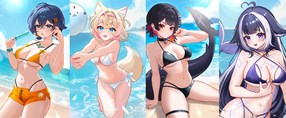 🌊・₊✧ ART RAFFLE ⛱️𓇼𓏲*ੈ
prize summer fullrender halfbody + background       
To enter:        
- follow/rt        
- reply with your OC  (optional)

Ends 7th July! Goodluck everyone!