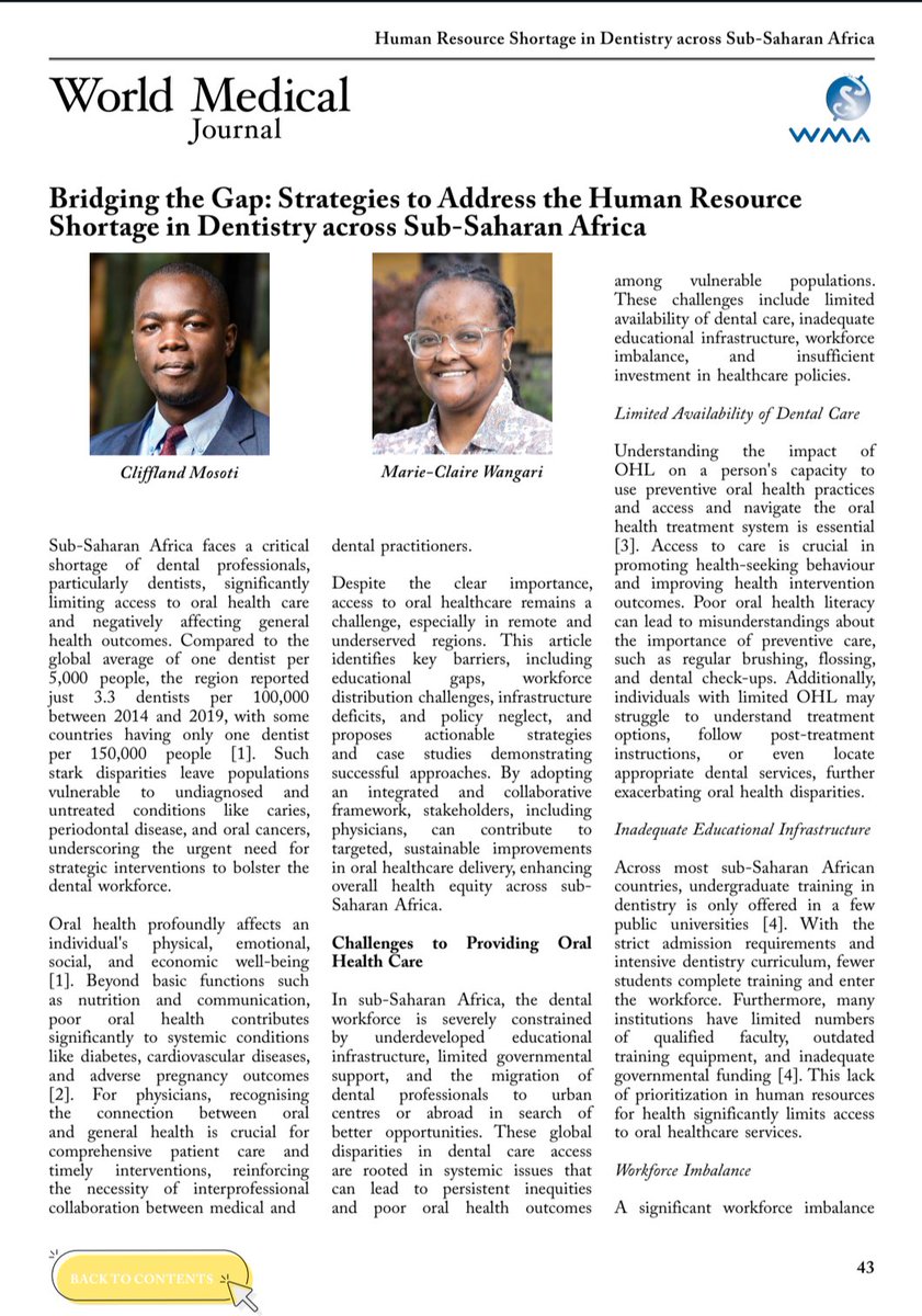 Marie-Claire (MC) Wangari #InTheEyesOfMC (@mcwangari) on Twitter photo Happy to share our latest article in the <a href="/medwma/">World Medical Association</a> World Medical Journal by <a href="/mosoti_m/">Cliffland Mosoti</a> and I
Have a read here lnkd.in/eR9HkjEi Happy to share our latest article in the <a href="/medwma/">World Medical Association</a> World Medical Journal by <a href="/mosoti_m/">Cliffland Mosoti</a> and I
Have a read here lnkd.in/eR9HkjEi