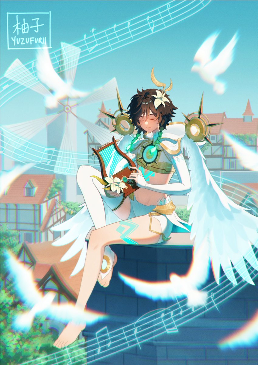 让风告诉你🍃
#venti #ウェンティ #genshinimpact #原神